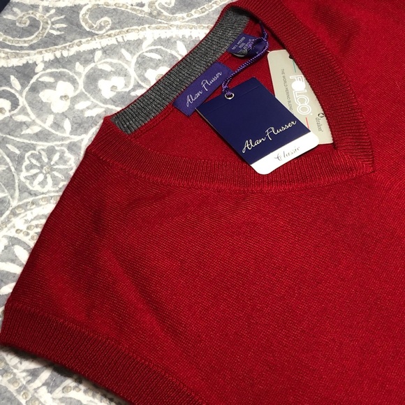 Men’s NWT Alan Flusser V-Neck Sleeveless Sweater - Picture 2 of 8